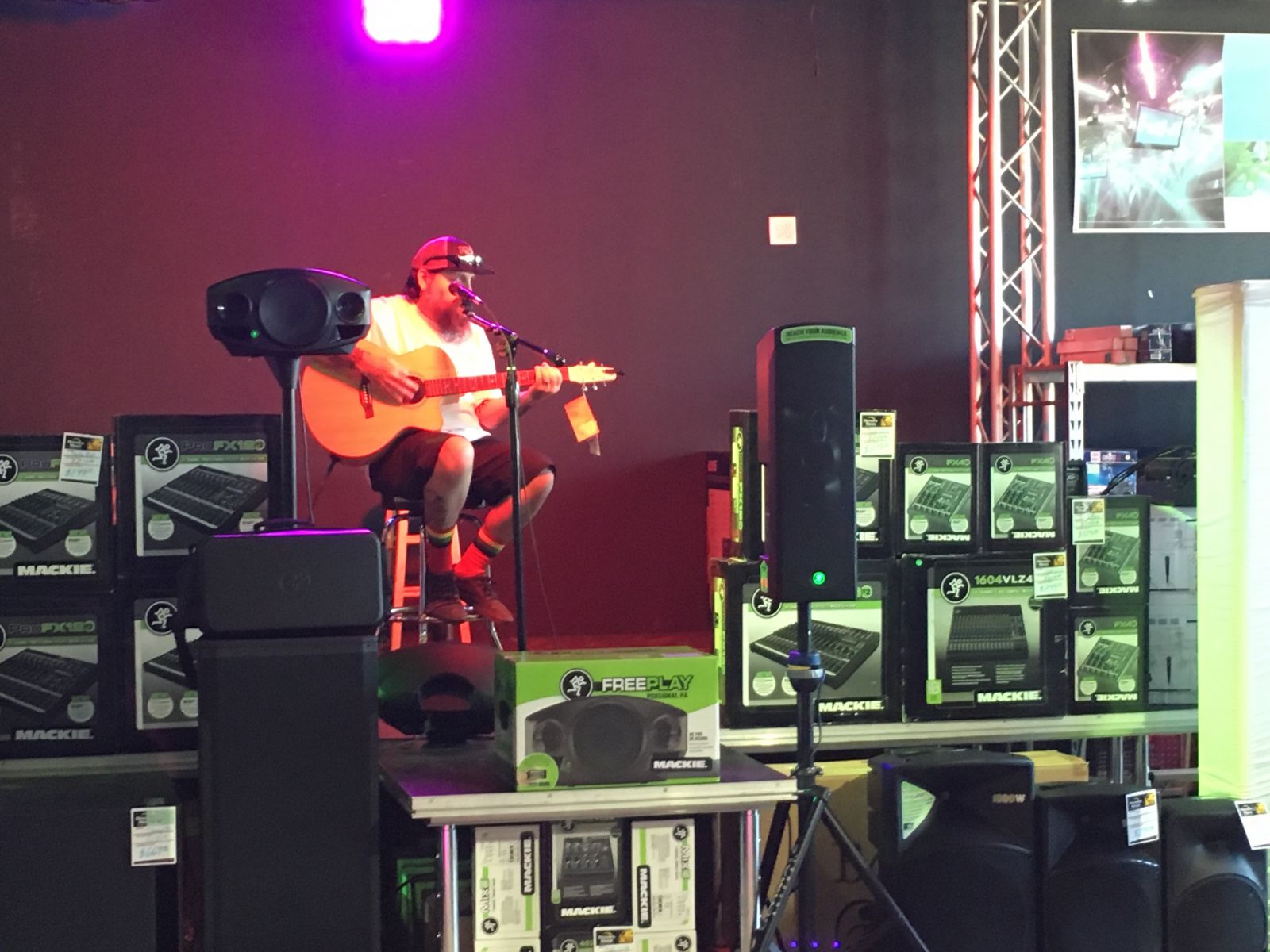 Mackie Freeplay Portable PA live performance Brownsville