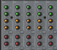 Mackie analog mixers aux sends